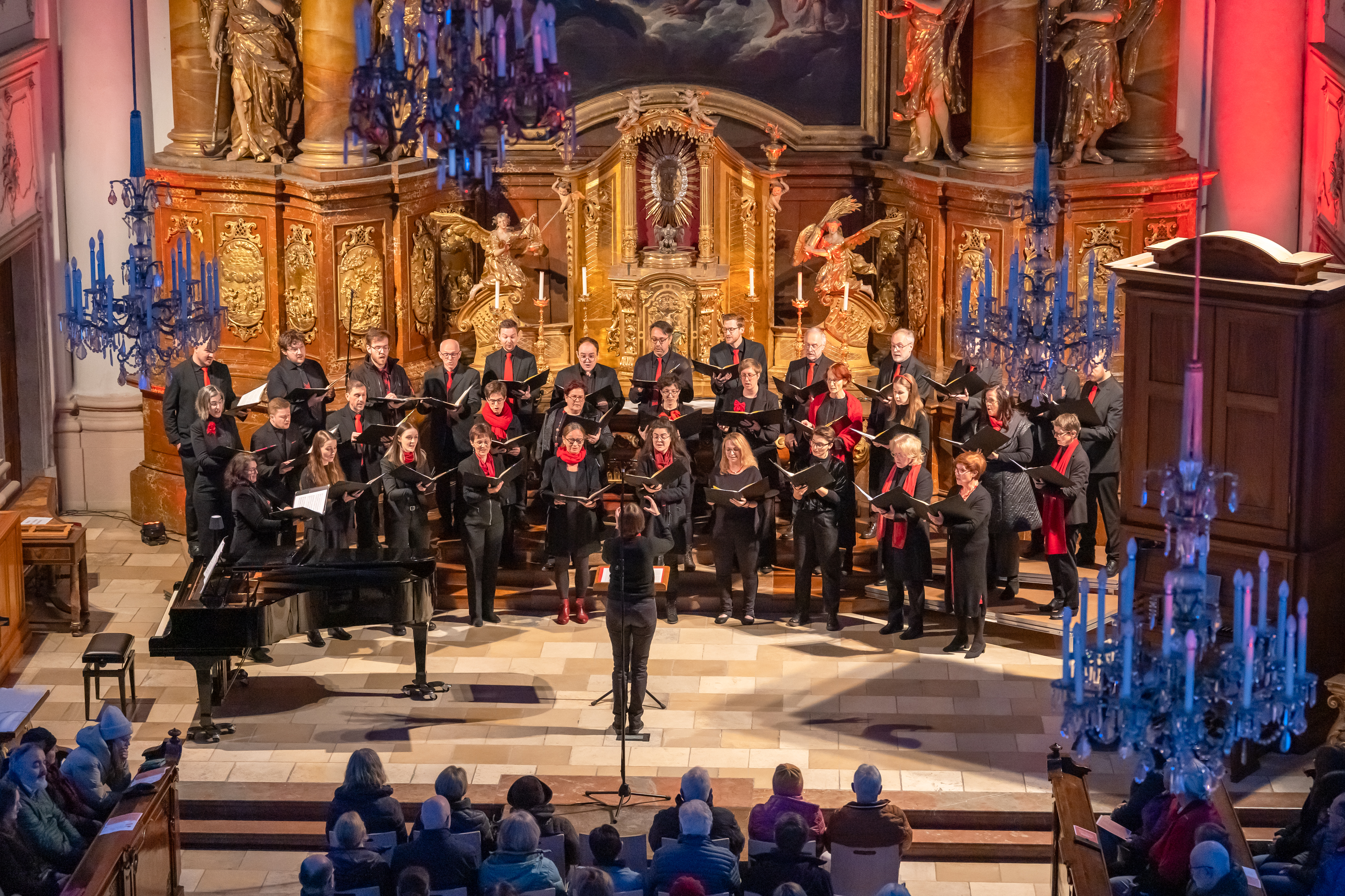 Der Chor VOCAMUS in der Ursulinenkirche Linz (Konzert &ldquo;from sunrise till nightfall&rdquo;) | Foto: Christian Herzenberger (Musica Sacra)